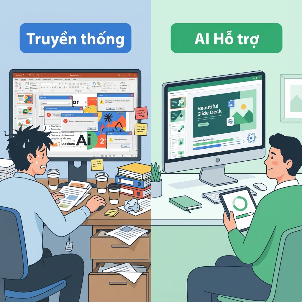 Comparison of traditional and AI methods